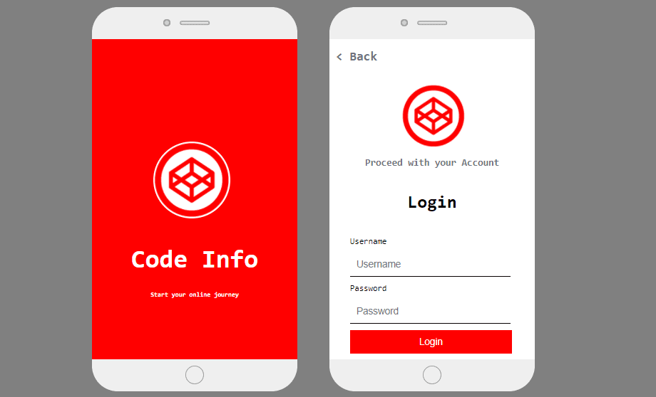 Create Mobile Login App with HTML and CSS