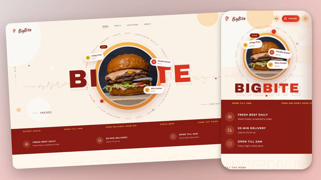 Restaurant Website with Cart and Checkout