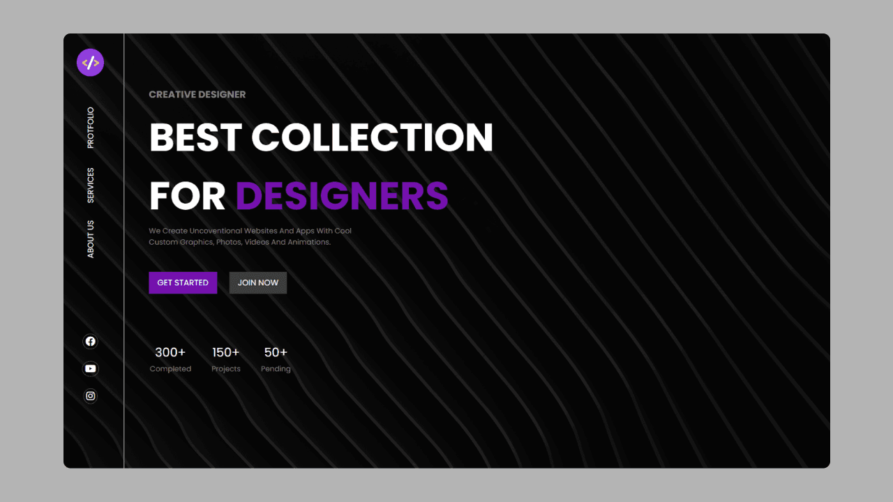 Build New Modern Website UI Design with HTML and CSS