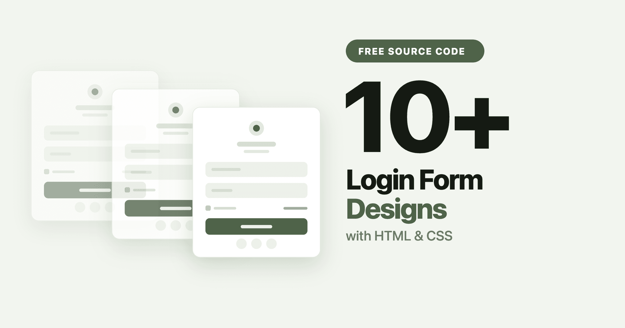 10+ Free Login Form Designs in HTML and CSS