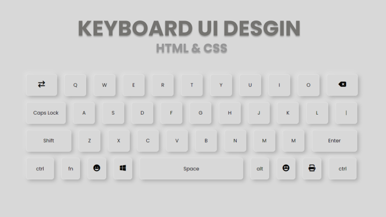 keyboard UI design