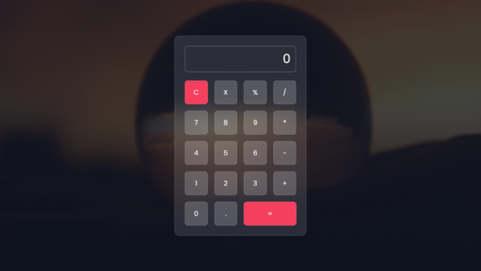 Tailwind CSS Calculator Design